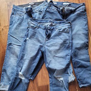 Lot of 3 Awesome Denim Jeans Size 16